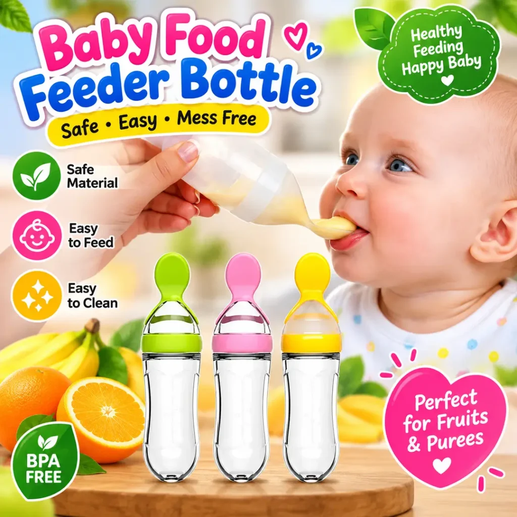 Soft Spoon Food Feeder Bottle