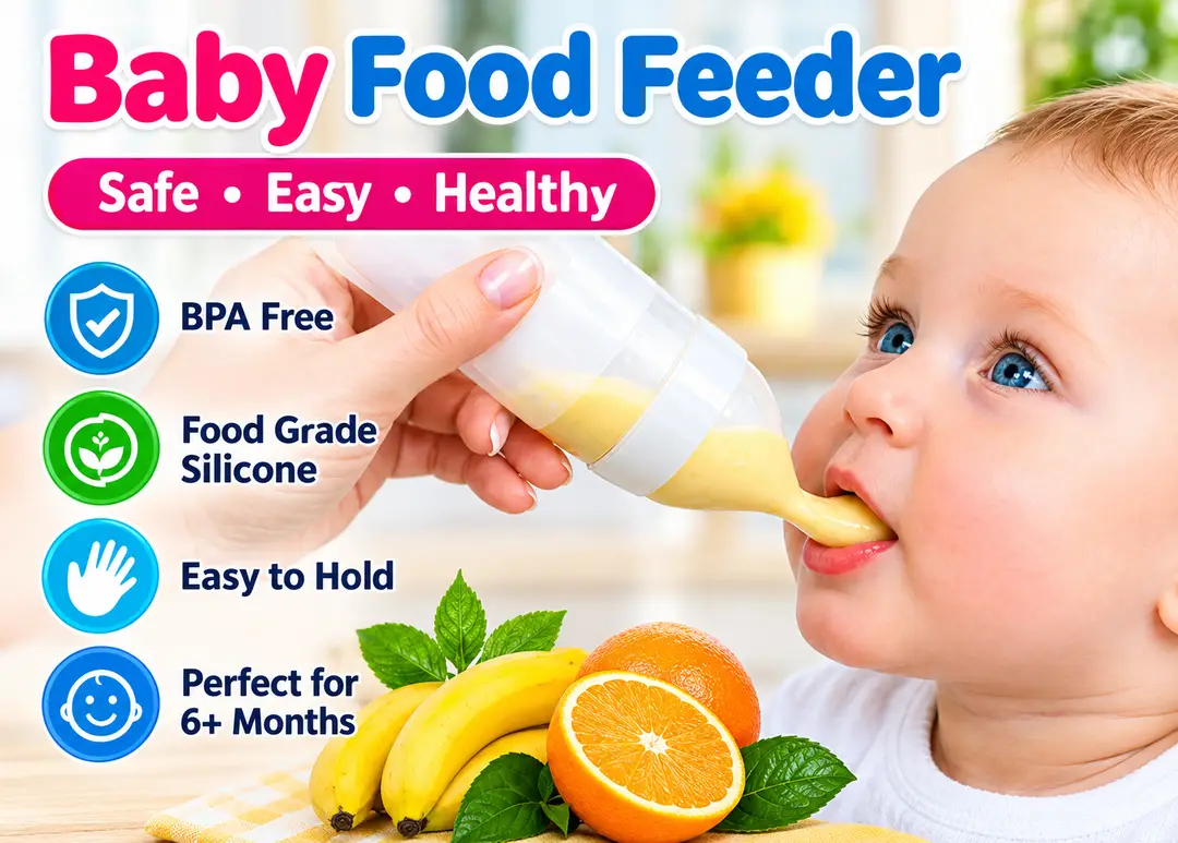 Soft Spoon Food Feeder Bottle - Image 2
