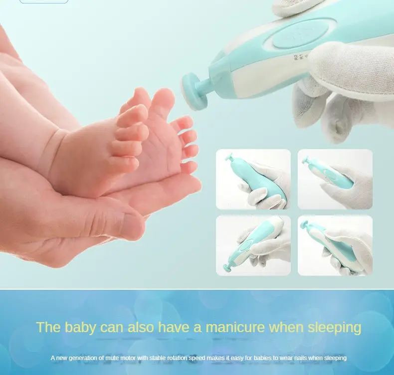 6-in-1 Gentle Electric Nail Care Set with LED Light - Image 5