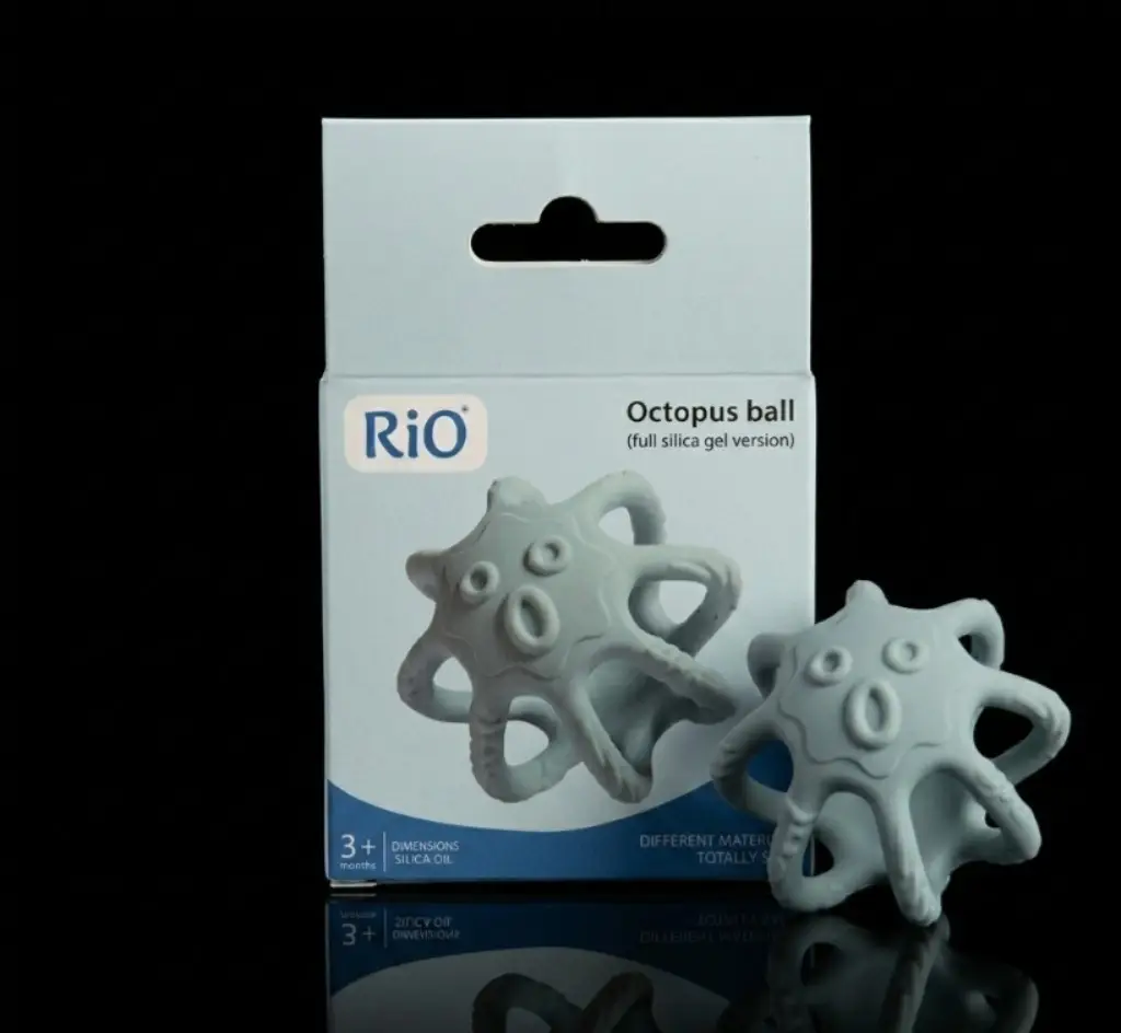 Silicone Octopus Teether Ball