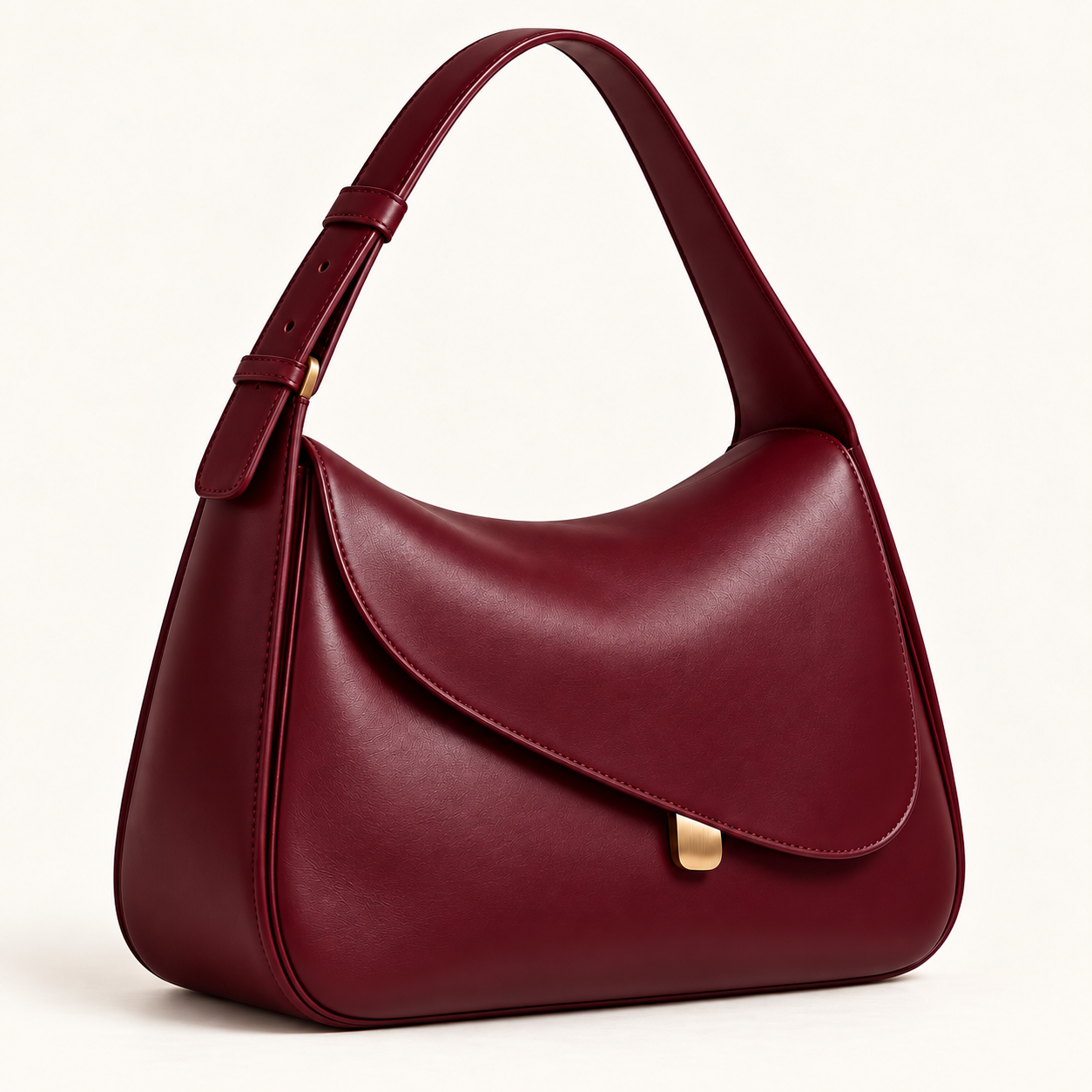 Aria Curve Shoulder Bag – Smooth - Image 2