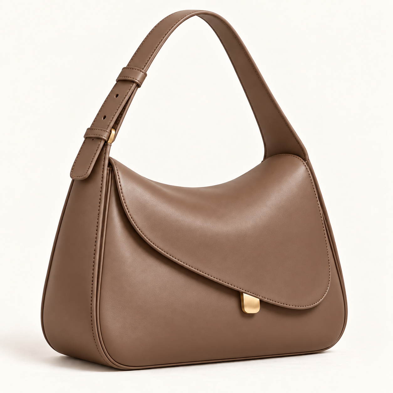 Aria Curve Shoulder Bag – Smooth - Image 4